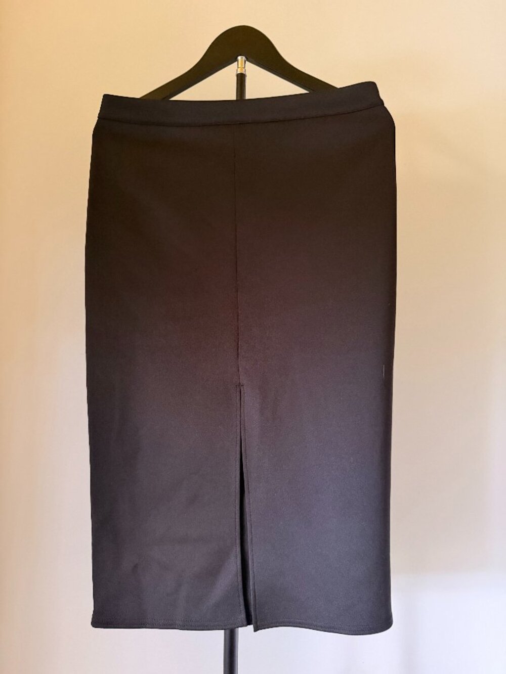 Twin Sister Black Midi Pencil Skirt NWT Stretch Career Size US 10